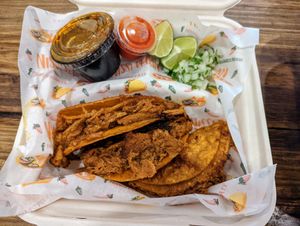 Birria - gluten free. at Nissi Vegan in Austin