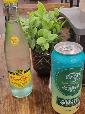 Drinks at Nissi Vegan in Austin