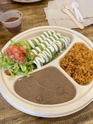 Flautas  at Nissi Vegan in Austin