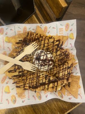 Churro nachos  at Nissi Vegan in Austin