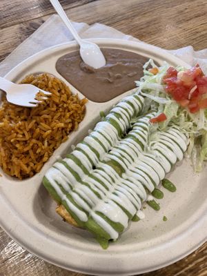 Flauta plate  at Nissi Vegan in Austin