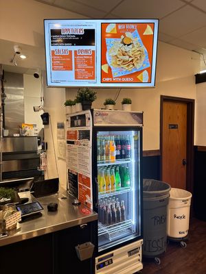 Electronic menu  at Nissi Vegan in Austin