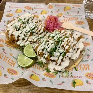 Chalupa Plate  at Nissi Vegan in Austin