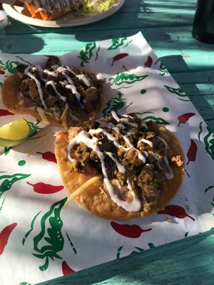 Amazing Chalupas  at Nissi Vegan in Austin