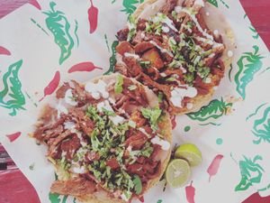 Tostadas at Nissi Vegan in Austin