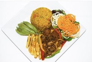 Veggie lamb platter 😎 at Veghada - Maybe closed in Philadelphia