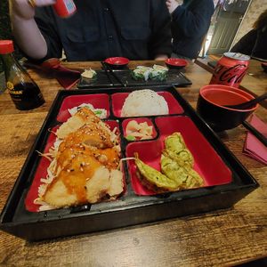 Tofu bento box at Takara in Dublin