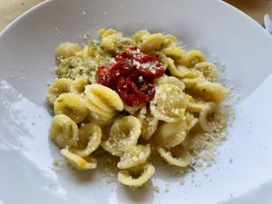 Orecchiette  at Country Relais Coroncina in Belforte Del Chienti