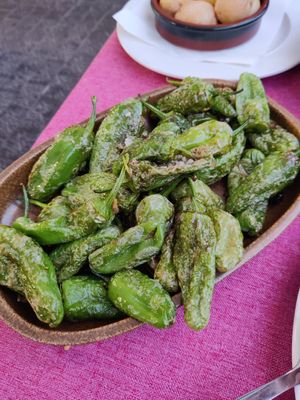 Pimenton del padron at Taberna De Nino in Lanzarote