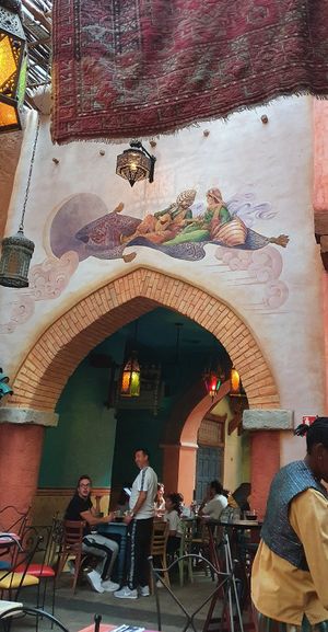  at Disneyland - Agrabah Cafe in Chessy