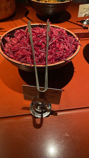 Beetroot+apple salad  at Disneyland - Agrabah Cafe in Chessy