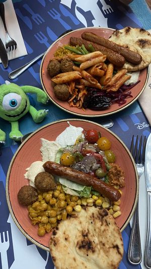 2 adult plates  at Disneyland - Agrabah Cafe in Chessy