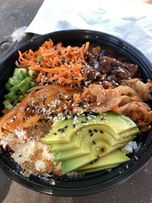 Korean BBQ Sushi Bowl  at Blendz in North Bay
