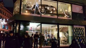 front - on the corner, not far from La Bourse at The Avocado Show in Brussels