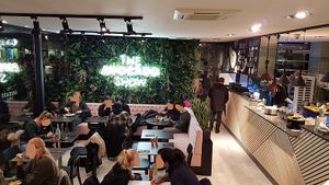 downstairs interior at The Avocado Show in Brussels