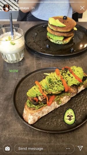 Avocado on toast  at The Avocado Show in Brussels