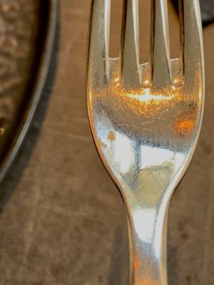 Dirty fork  at The Avocado Show in Brussels