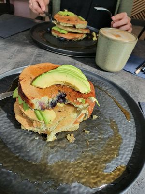 Amazing pancakes ❤ at The Avocado Show in Brussels