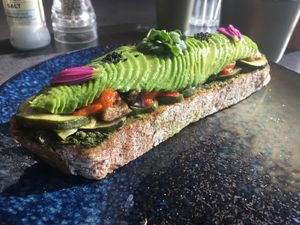 Vegan avo roast at The Avocado Show in Brussels