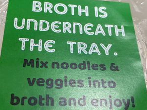 Takeout sticker for pho at St. Veg in Rockville