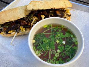 Flavor Bomb Pho Dip at St. Veg in Rockville