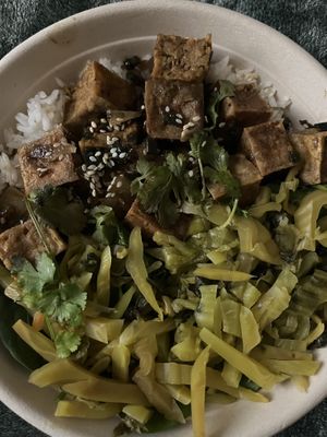 Caramel tofu   at St. Veg in Rockville