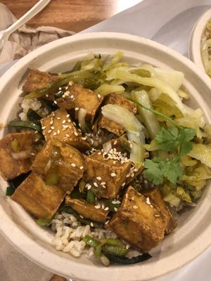 Mom’s Caramel Tofu Bowl at St. Veg in Rockville