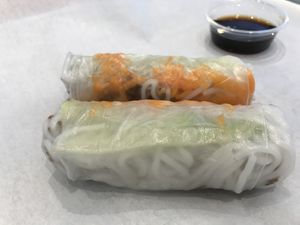 Summer rolls  at St. Veg in Rockville