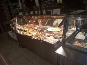 Hot meal buffet at An Lac Vegetarian in Adelaide