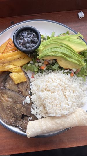 Traditional dish  at The Open Kitchen in Monteverde