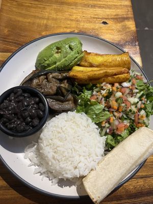 Casado vegano  at The Open Kitchen in Monteverde