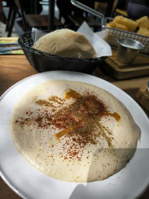 Hummus at The Open Kitchen in Monteverde