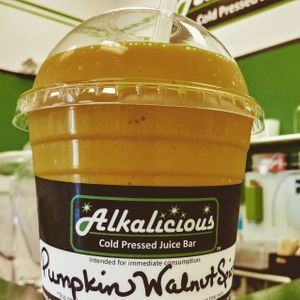 Pumpkin Spice Smoothie! at Alkalicious Cold Pressed Juice Bar in Chesapeake