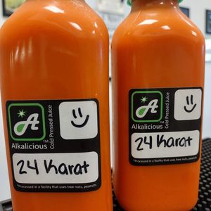24 Karat Juice at Alkalicious Cold Pressed Juice Bar in Chesapeake