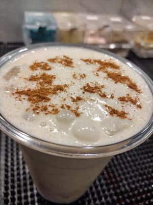 N'Egg Nogg Shake at Alkalicious Cold Pressed Juice Bar in Chesapeake