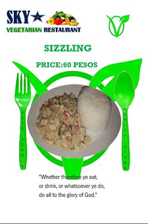 Sizzling at Sky Vegetarian Restaurant in Narra