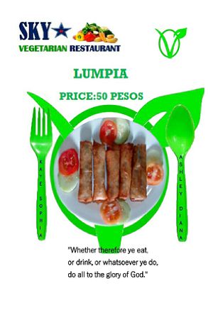 Lumpia at Sky Vegetarian Restaurant in Narra