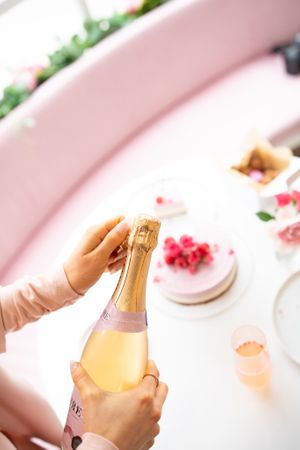 Sparkling zero proof rosè at Planthropie in Birmingham