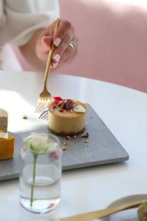 Pumpkin spice mini cake  at Planthropie in Birmingham