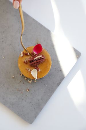 Pumpkin spice cake  at Planthropie in Birmingham