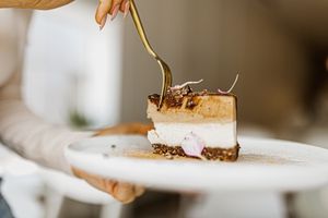 Custom cake slice  at Planthropie in Birmingham