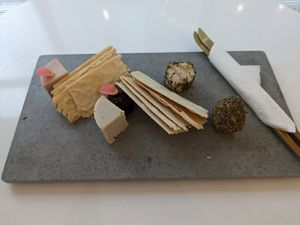 Cheese flight at Planthropie in Birmingham