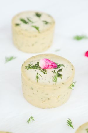 Aged Dill Cheese-Handcrafted with organic & fair trade fermented cashew goodness & herbs. at Planthropie in Birmingham