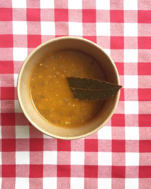 Lentil soup  at Taverna Kissos in Athens