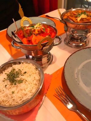 Vegetable jalfezi and Channa Massala    at Namaste City in Bern