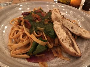 Fettuccine primavera  at La Piazzetta in Quebec