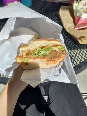 Meatless Mike (vegan) at Ike's in Long Beach