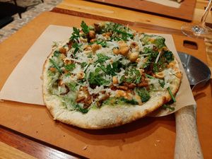 Small pizza at The Green House in Utrecht