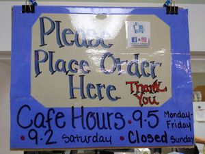 Cafe hours (different than store hours) at Dover Natural in Dover
