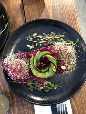 Hummus & avocado toast at A.VO.KA.DO in Malmo